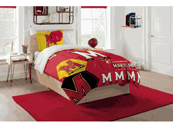 NCAA Maryland Terrapins Hexagon Twin Comforter Set