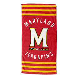 NCAA Maryland Terrapins Stripes Beach Towel
