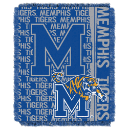 NCAA Memphis Tigers Double Play Jacquard Throw