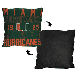 NCAA Miami Hurricanes Stacked Pillow