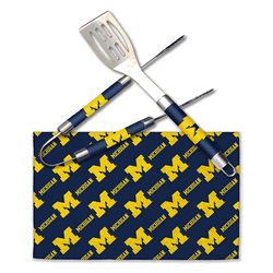 NCAA Michigan Bbq Grill Utensil Set