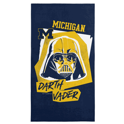 NCAA Michigan Darth Vader  Beach Towel 30 x 60 Inches