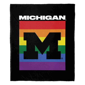 NCAA Michigan Pride Series Silk Touch Throw Blanket 50x60 Inches