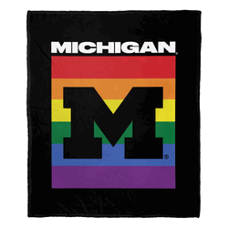 NCAA Michigan Pride Series Silk Touch Throw Blanket 50x60 Inches