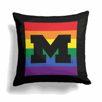 NCAA Michigan Pride Series Throw Pillow 18x18 Inches