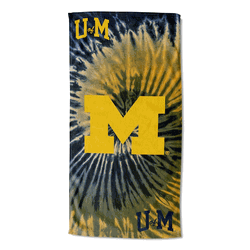 NCAA Michigan Psychedelic Beach Towel 30x60 Inches