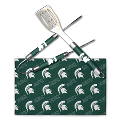 NCAA Michigan State Bbq Grill Utensil Set