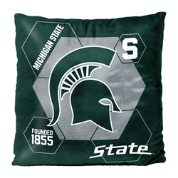 NCAA Michigan State Connector Velvet Reverse Pillow 16x16 Inches