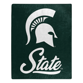 NCAA Michigan State Signature Raschel Throw Blanket 50x60 Inches