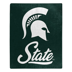 NCAA Michigan State Signature Raschel Throw Blanket 50x60 Inches