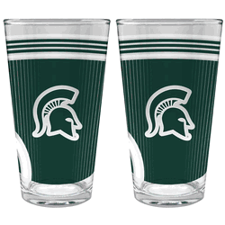 NCAA Michigan State Spartans 2pc Pint Glass Set