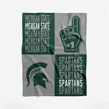 NCAA Michigan State Spartans Domino Swaddle Blanket 40x50 inches