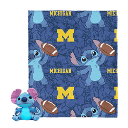 NCAA Michigan State Spartans Enroll Stitch Hugger Pillow & Silk Touch Throw Blanket Set 40x50 Inches