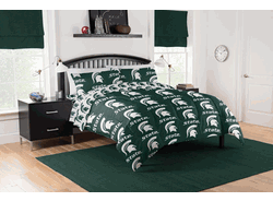 NCAA Michigan State Spartans Full Rotary Bed In A Bag Set