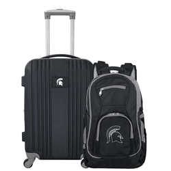 NCAA Michigan State Spartans Premium 2-Piece Backpack & Carry-On Set
