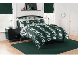 NCAA Michigan State Spartans Spartans Full Rotary Bed In A Bag Set