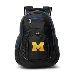NCAA Michigan Wolverines 19" Premium Laptop Backpack with Colored Trim