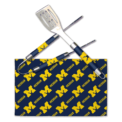 NCAA Michigan Wolverines Bbq Grill Utensil Set