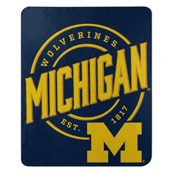 NCAA Michigan Wolverines Campaign Fleece Throw