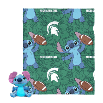 NCAA Michigan Wolverines Enroll Stitch Hugger Pillow & Silk Touch Throw Blanket Set 40x50 Inches