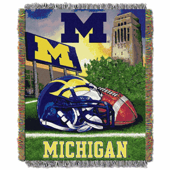 NCAA Michigan Wolverines Homefield Advantage Tapestry Throw