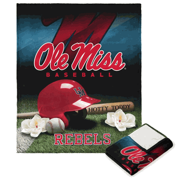 NCAA Mississippi Baseball Love Silk Touch Throw 50x60 Inches