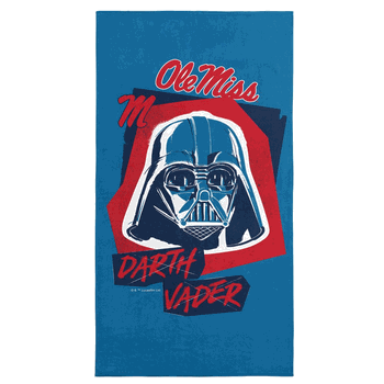 NCAA Mississippi Darth Vader  Beach Towel 30 x 60 Inches