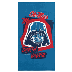 NCAA Mississippi Darth Vader  Beach Towel 30 x 60 Inches