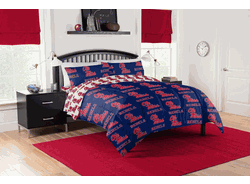 NCAA Mississippi Ole Miss Rotary Queen Bed In M Bag Set