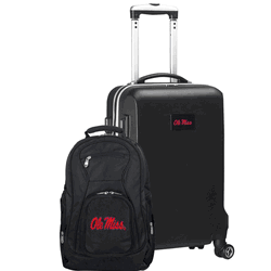 NCAA Mississippi Rebels Deluxe 2-Piece Backpack & Carry-On Set