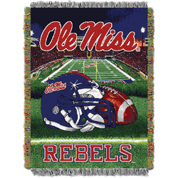 NCAA Mississippi Rebels Homefield Advantage Tapestry Throw