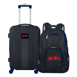 NCAA Mississippi Rebels Premium 2-Piece Backpack & Carry-On Set