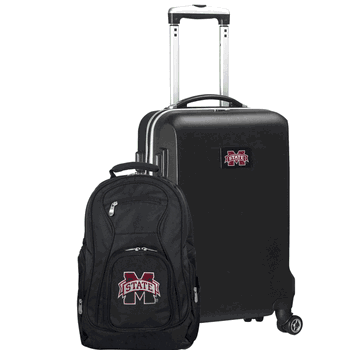 NCAA Mississippi State Bulldogs Deluxe 2-Piece Backpack & Carry-On Set