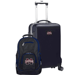 NCAA Mississippi State Bulldogs Deluxe 2-Piece Backpack & Carry-On Set