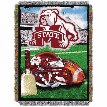 NCAA Mississippi State Bulldogs Homefield Advantage Tapestry Throw