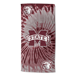 NCAA Mississippi State Bulldogs Pyschedelic Beach Towel