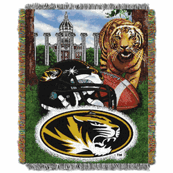NCAA Missouri Tigers Homefield Advantage Tapestry Throw