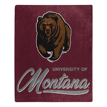 NCAA Montana Signature Raschel Throw Blanket 50x60 Inches