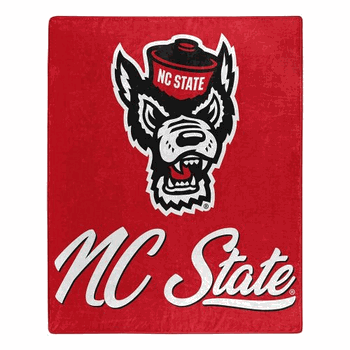 NCAA NC State Signature Raschel Throw Blanket 50x60 Inches