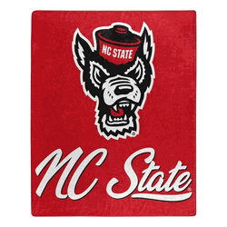NCAA NC State Signature Raschel Throw Blanket 50x60 Inches