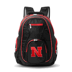 NCAA Nebraska Cornhuskers 19" Premium Laptop Backpack with Colored Trim