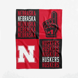 NCAA Nebraska Cornhuskers Domino Swaddle Blanket 40x50 inches