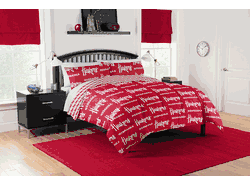 NCAA Nebraska Cornhuskers Rotary Queen Bed In A Bag Set