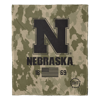 NCAA Nebraska OHT Special Ops Silk Touch Throw