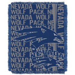 NCAA Nevada Reno Double Play Jacquard Throw