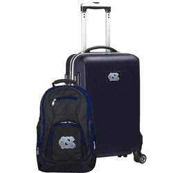 NCAA North Carolina Tar Heels Deluxe 2-Piece Backpack & Carry-On Set