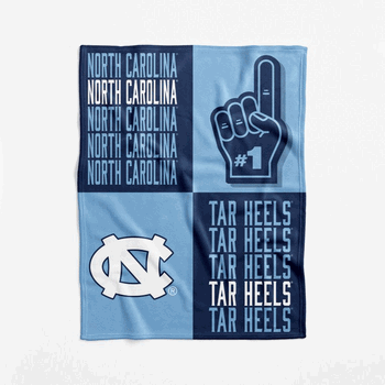 NCAA North Carolina Tar Heels Domino Swaddle Blanket 40x50 inches