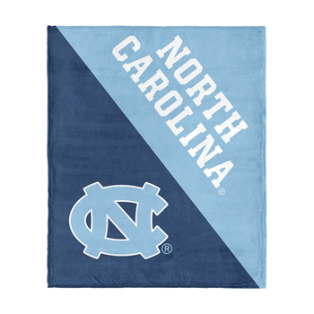 NCAA North Carolina Tar Heels Halftone Silk Touch Throw Blanket 46x60 inches