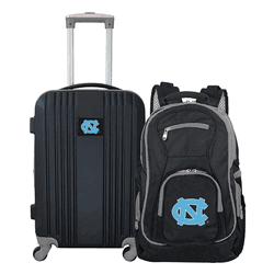 NCAA North Carolina Tar Heels Premium 2-Piece Backpack & Carry-On Set