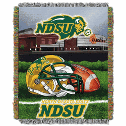 NCAA North Dakota State Homefield Advantage Woven Tapestry Throw Blanket 48x60 Inches